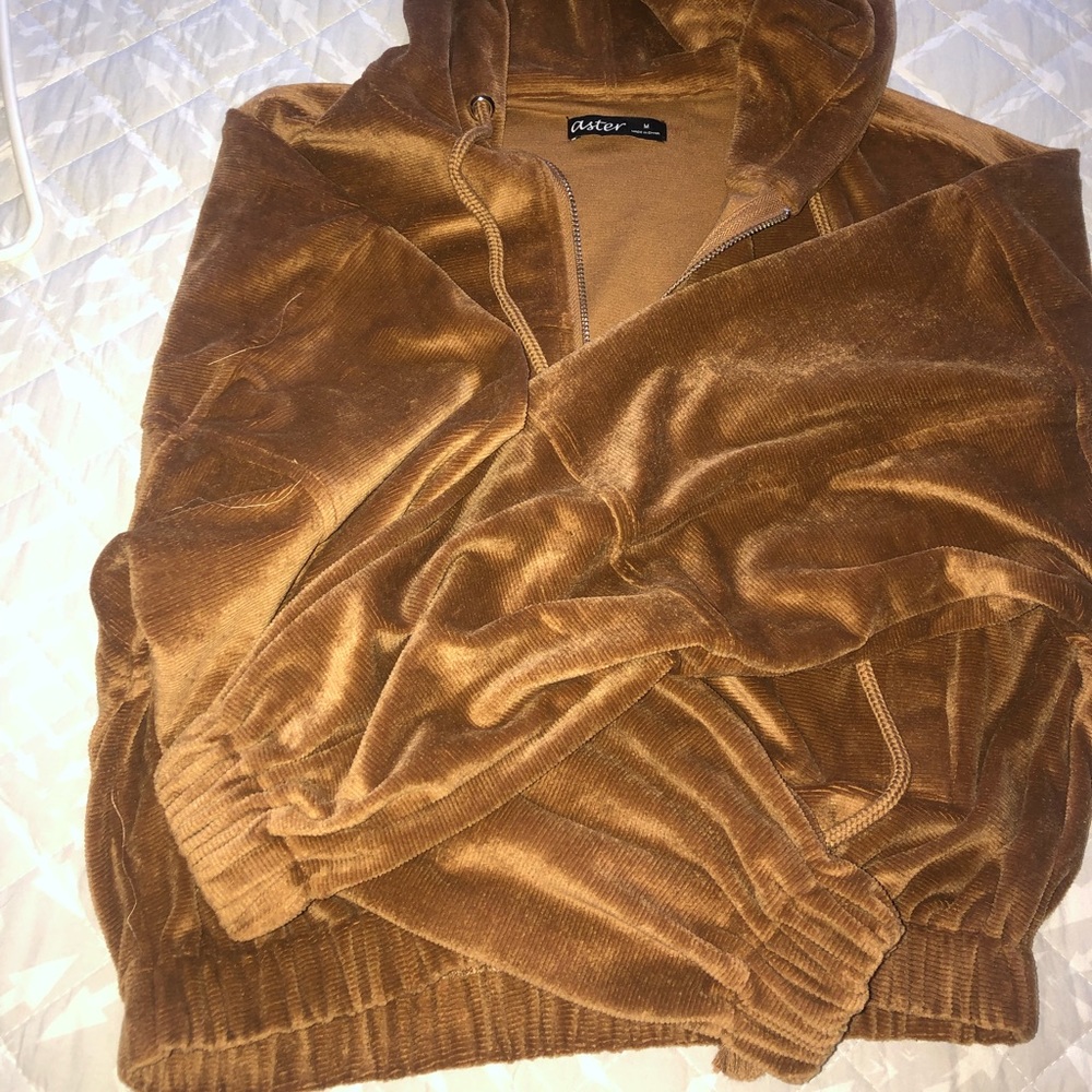 Brown Hoodie Jacket, like new🧡💛